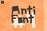 Anti-Font #4, a Blackletter Font by bbymedia.store (Thumbnail 1 of 3)