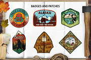Retro Camp Adventure Badges Kit, a Branding & Logo Template by JeksonGraphics (Thumbnail 3 of 12)