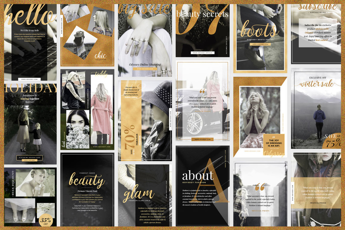 ODYSSEY Social Media Pack, a Social Media Template by Typography Prime (Photo 9 of 10)