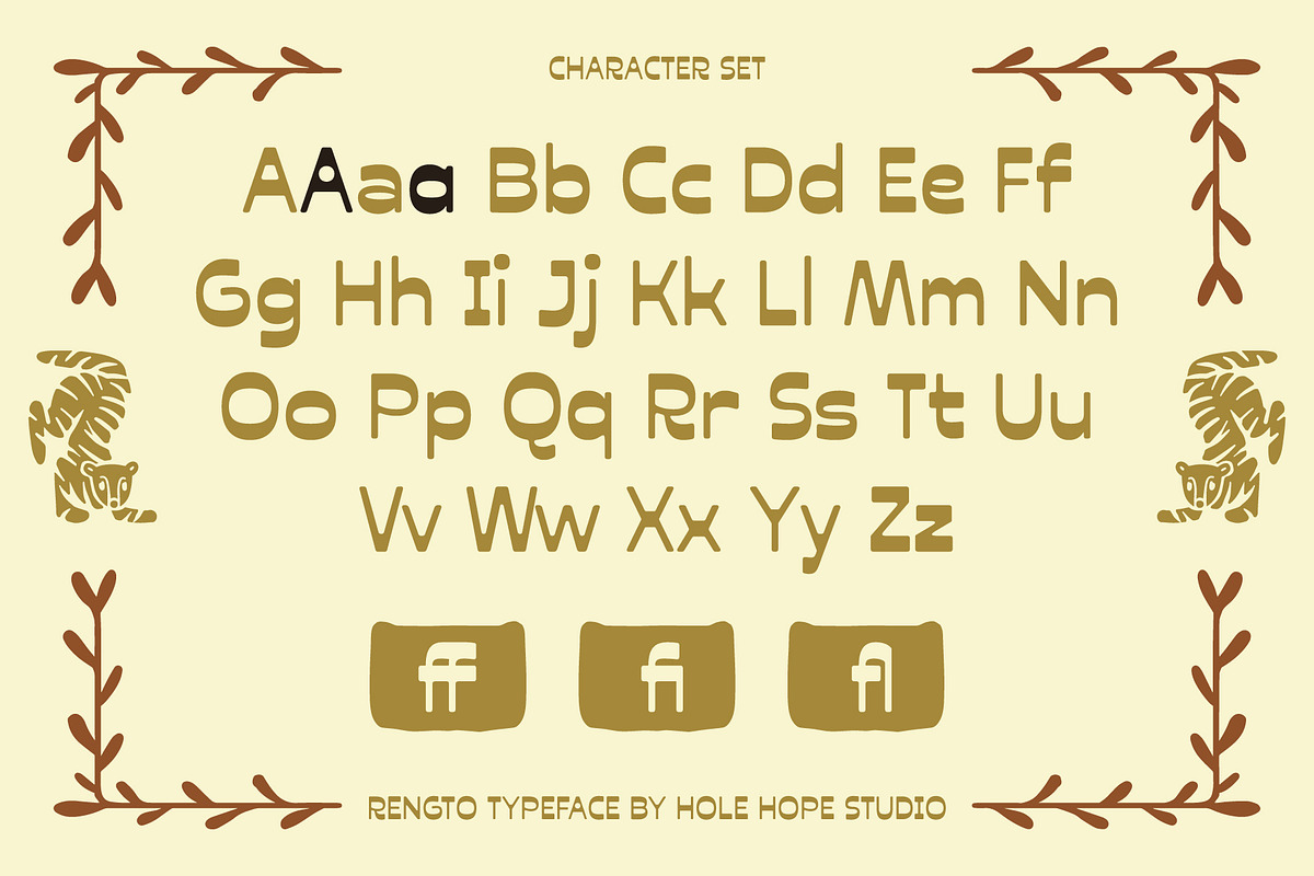 Rengto – Folk Antique San Serif, a Sans Serif Font by Hole Hope Design (Photo 4 of 10)