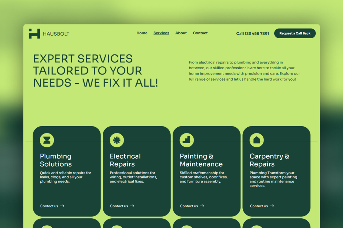 Handyman Wix Studio Template, a Wix Template by DanBaronetti (Photo 2 of 6)