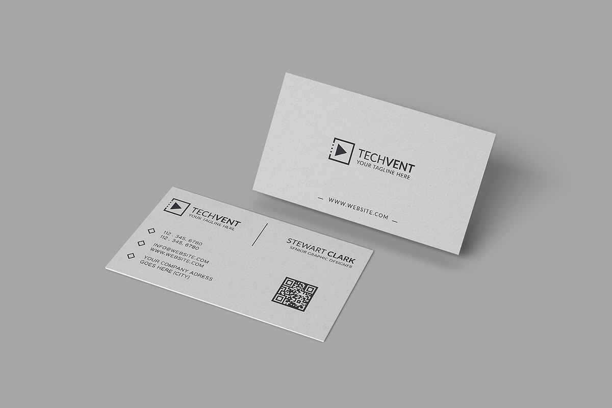 Gray Minimal Business Card, a Business Card Template by Shahjhan (Photo 2 of 5)