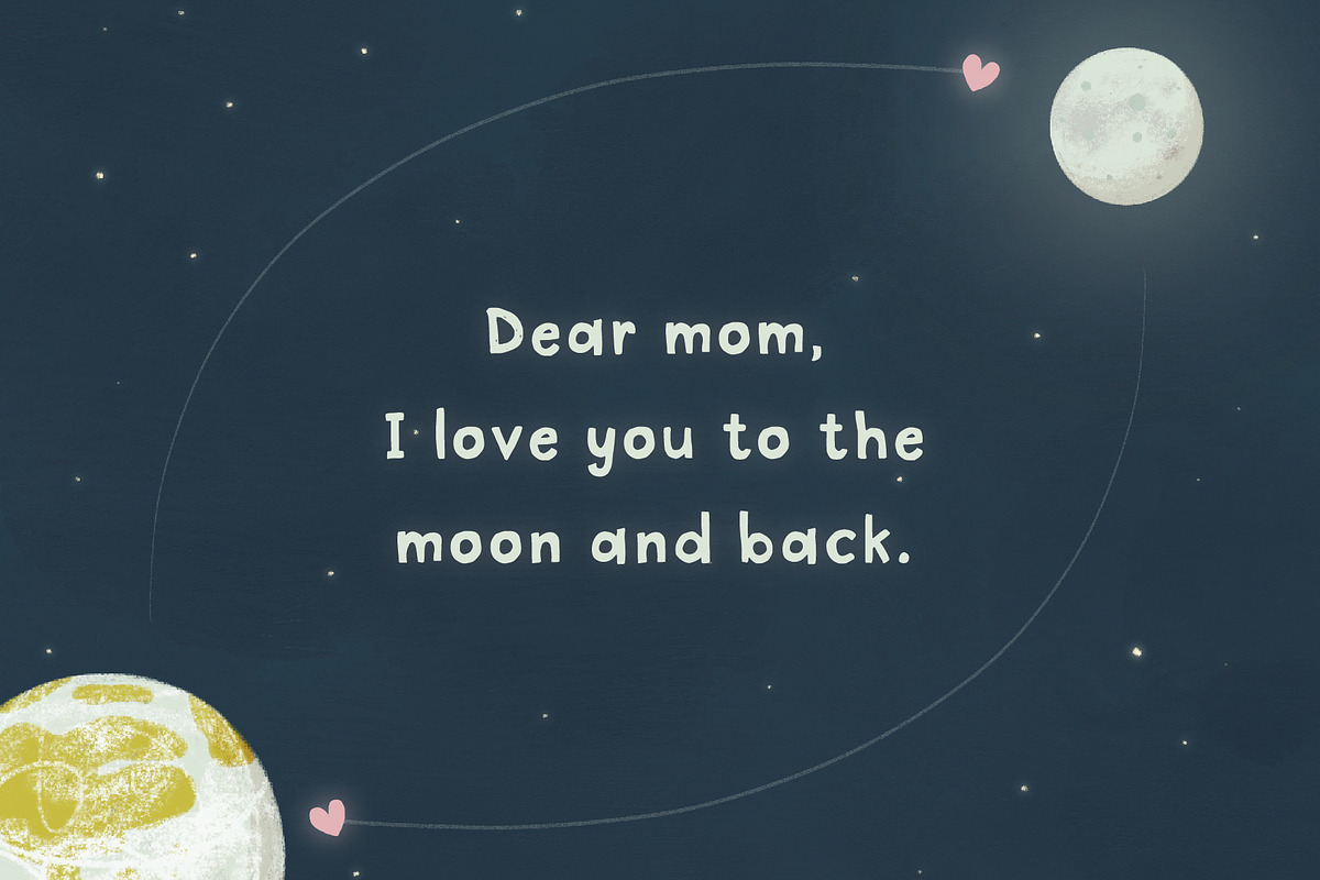 I Love My Mom, a Handwritten Font by Jelena Sardi (Photo 4 of 7)