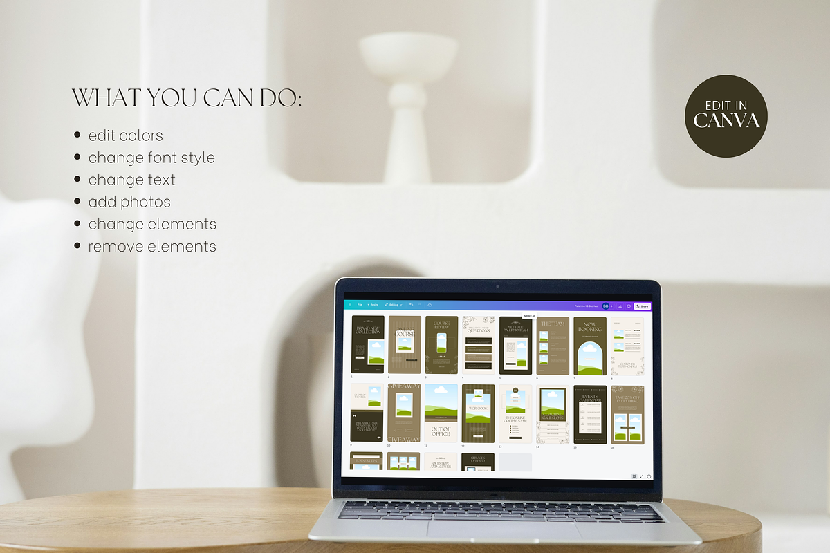 Modern Instagram Stories Posts Canva, a Social Media Template by Branding Babe Co. (Photo 7 of 7)