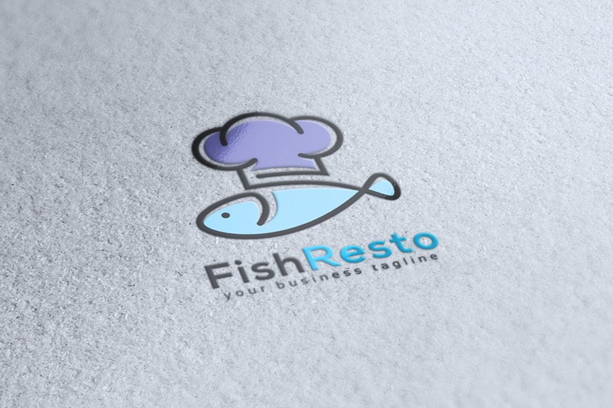 Fish Resto Logo, a Branding & Logo Template by Slim Studio (Photo 1 of 3)