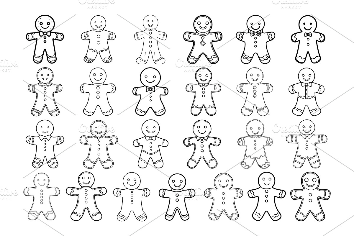 50 Gingerbread Man Procreate Stamps, a Brush Add-On by Procreate Sale (Photo 4 of 6)