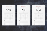 Minimal Numbers Wall Calendar 2025, a Stationery Template by Boris Cupac (Thumbnail 4 of 5)