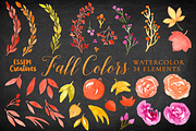 Watercolor Fall Colors Clipart SET, an Illustration by Essem Creatives (Thumbnail 3 of 4)