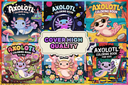 Axolotl Coloring Pages for Kids, an Animal Illustration by Design Station (Thumbnail 4 of 4)