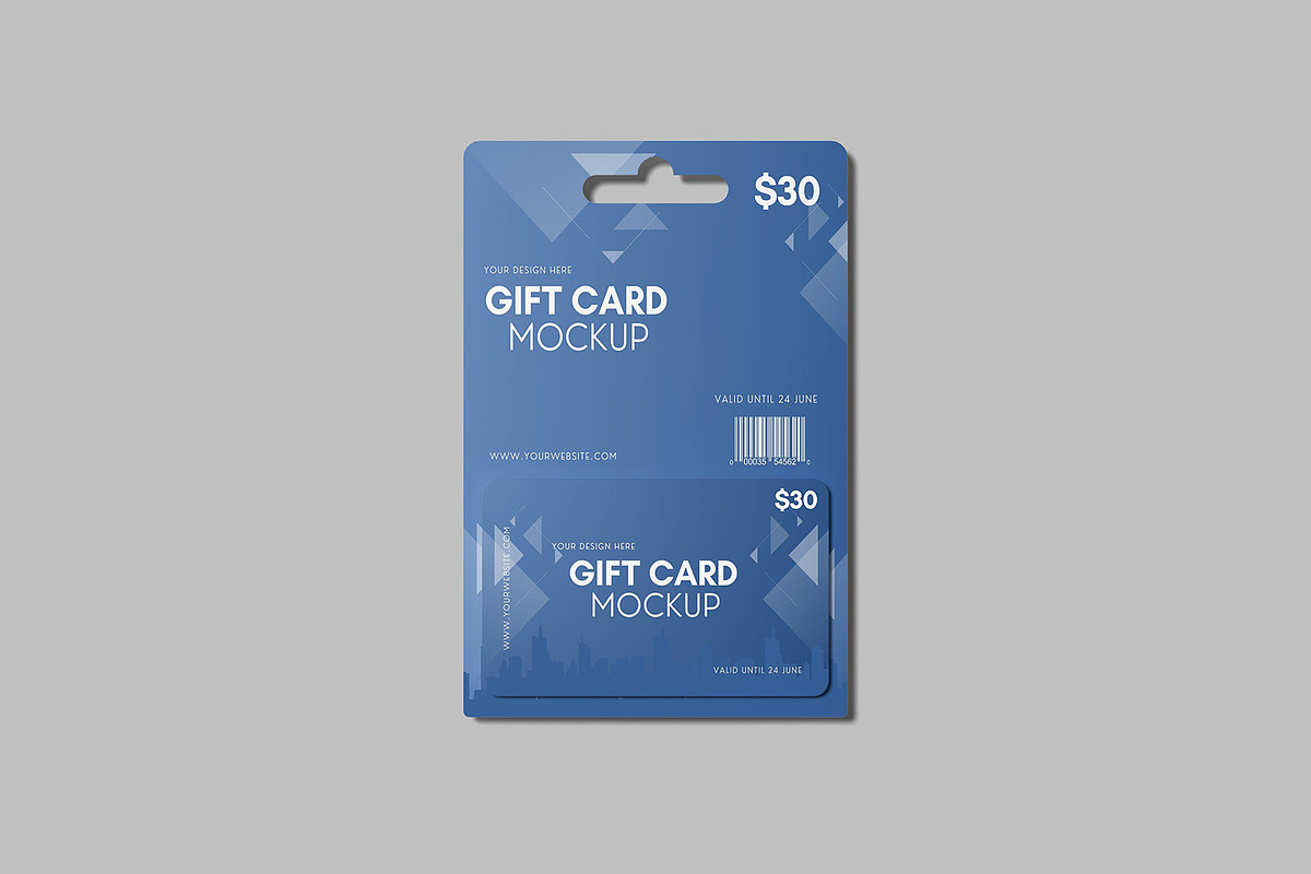 Gift Card Mockup, a Product Mockup by ZifaraDesign (Photo 2 of 5)