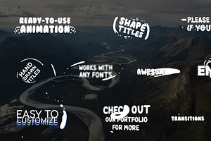 Cartoon Shape Titles After Effects, a Templates & Theme by FlashFXbox