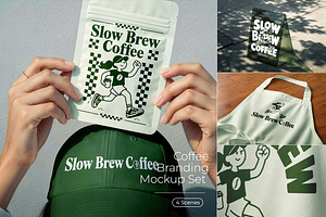 Coffee Branding Mockup Set, a Merchandise Mockup by Pitchlook.Studio