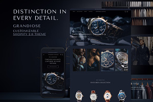 Grandiose - Men Luxury Shopify Theme