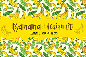 Banana Design Kit, a Decorative Illustration by Artspace