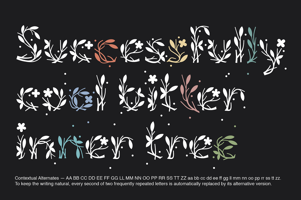 Fioritura font, a Font by Michael Rafailyk (Photo 7 of 8)