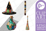 Halloween Patchwork Sublimation, a Seasonal Illustration by Artnoy (Thumbnail 16 of 18)