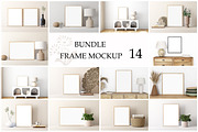 Frame Mockup Bundle Boho - 03, a Print Template by Mockup Shop (Thumbnail 1 of 15)