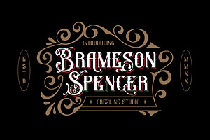 Brameson Spencer - Vintage Font