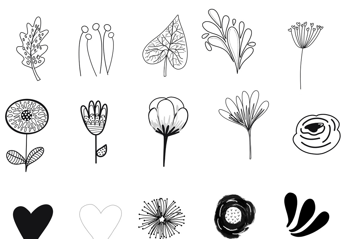 Rad & Retro Floral Stamps, a Brush Add-On by OkayAnnie Designs (Photo 10 of 11)
