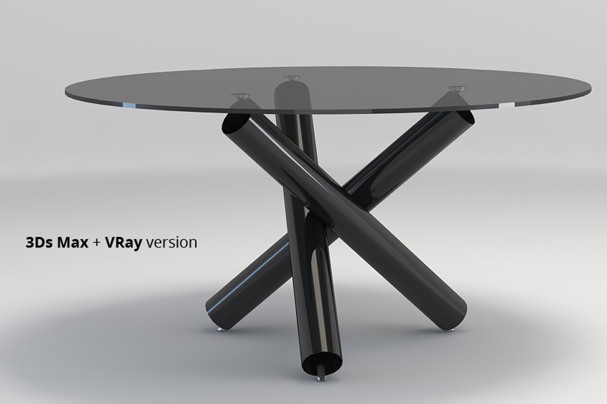 Minotti Van Dyck dining tables, a Furniture 3D Model by WidhiMuttaqien (Photo 9 of 12)