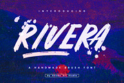 Rivera Brush Font, a Script Font by Shinko Art Studio (Thumbnail 1 of 9)