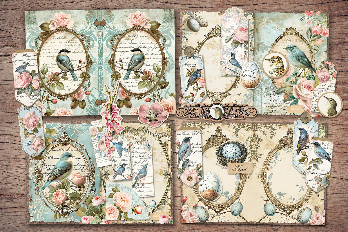 Bird Scrapbook Kit, an Animal Illustration by Secret Helper (Photo 2 of 8)