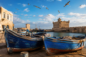 Boats by the castle coast, a Photo by Beautiful things