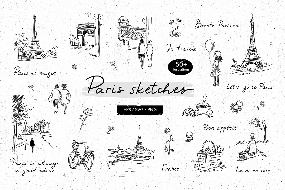 Paris Sketches, an Illustration by Redchocolate (Photo 1 of 8)