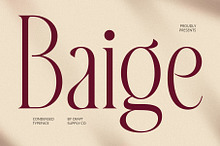 Baige – Condensed Font