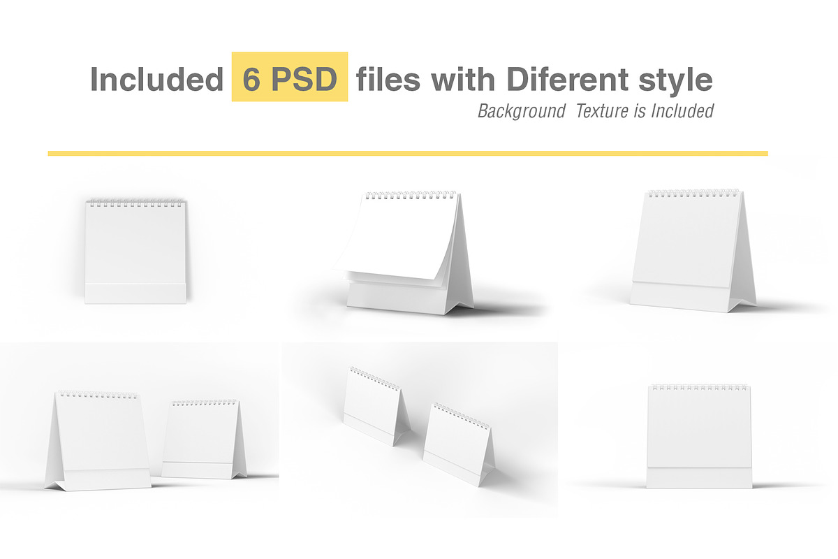 Desk Calendar Mockup, a Product Mockup by simuradi (Photo 7 of 7)