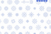 Outline Snowflakes & Winter Icons, an Illustration by Ilia Design (Thumbnail 3 of 10)