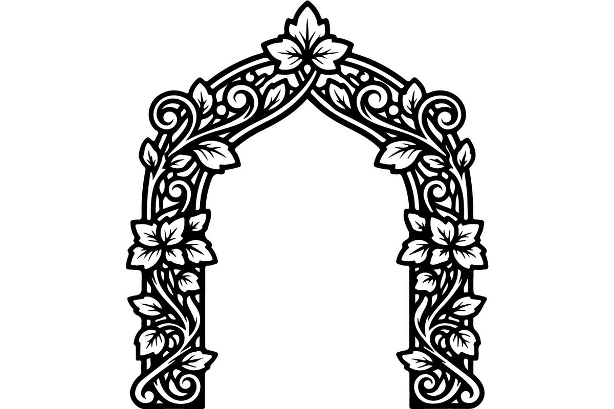Decorative Arch Window Vector Pack, a Decorative Illustration by Designer_Momina (Photo 7 of 21)