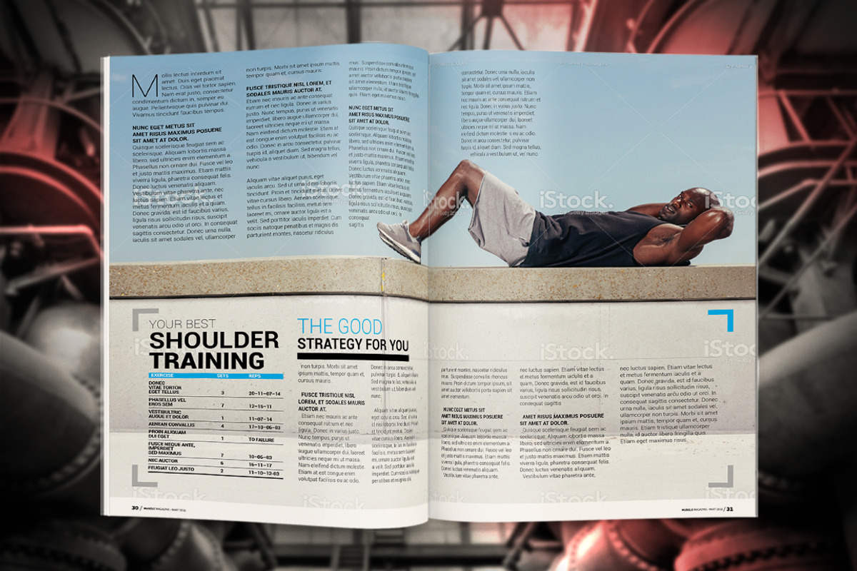 Muslce Fitness Magazine, a Magazine Template by Radomir (Photo 6 of 8)