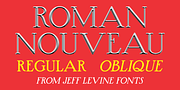 Roman Nouveau JNL, a Serif Font by Jeff Levine Fonts (Thumbnail 1 of 5)
