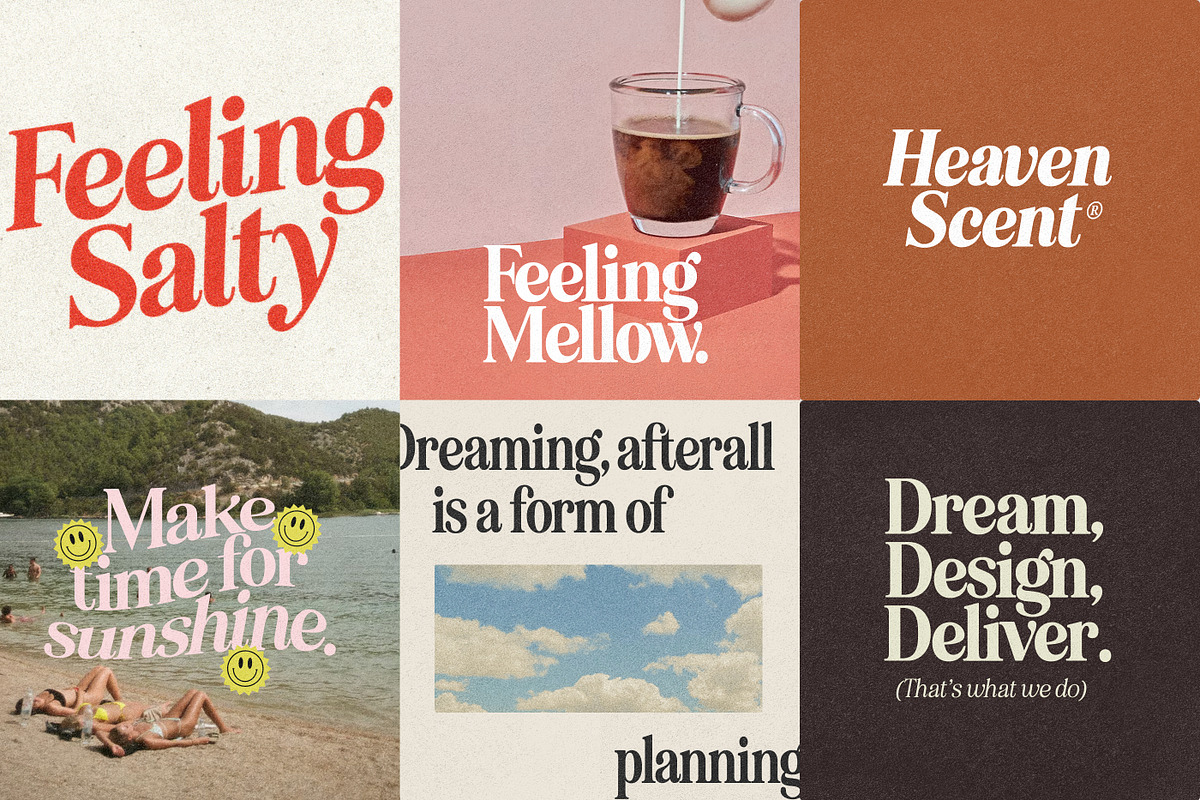 Eighties Comeback Serif (70 fonts), a Serif Font by Nicky Laatz (Photo 11 of 47)