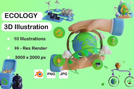 3D Ecology & Energy Pack, an Environmental 3D Model by novia99design