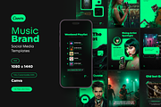 Music Vibes Instagram Kit, a Templates & Theme by Sooni Gaad (Thumbnail 1 of 10)