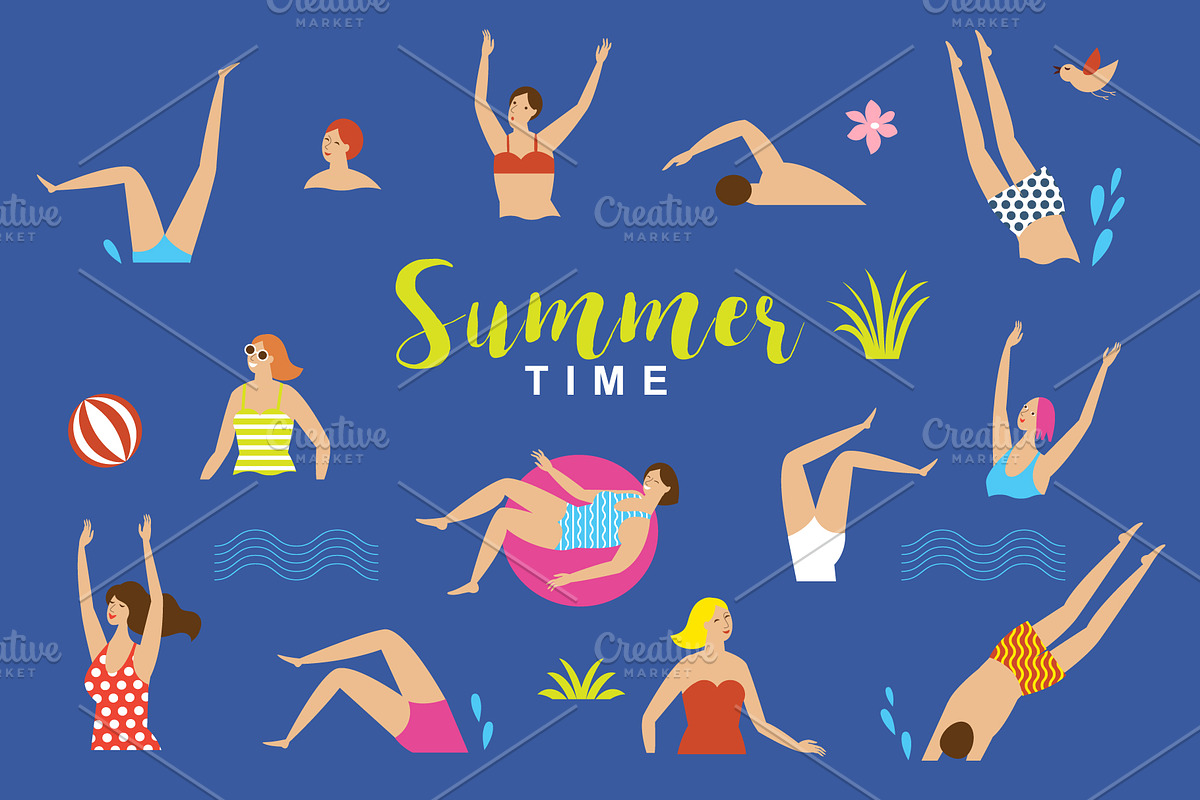 Summertime, a Person Illustration by lenlis