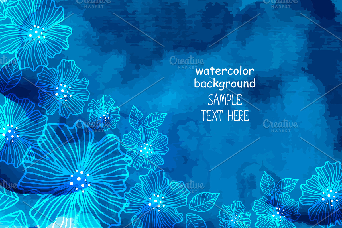 watercolor backgrounds, a Texture Graphic by ykononova (Photo 1 of 6)