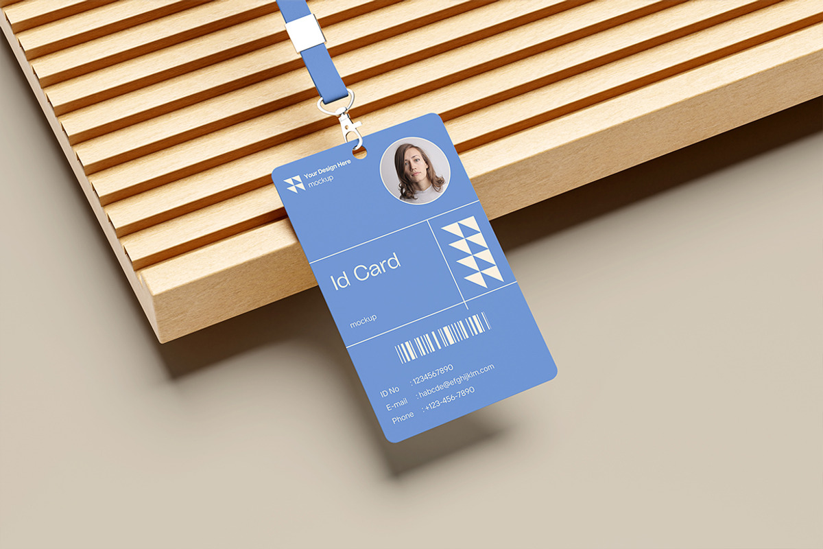 Id Card Mockup, an Advertising Mockup by Design Source_ (Photo 2 of 4)