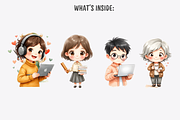 Teachers Clipart Bundle, a Decorative Illustration by Anca Digital Vibe (Thumbnail 9 of 12)