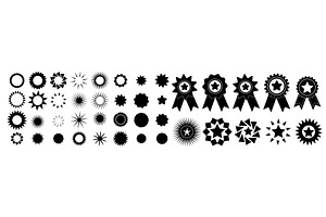Set of medals with stars. hand drawn, an Object Illustration by Nenahliadava Design
