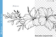 Fine Line Floral Borders SVG Bundle, a Decorative Illustration by CaraulanStore (Thumbnail 7 of 10)