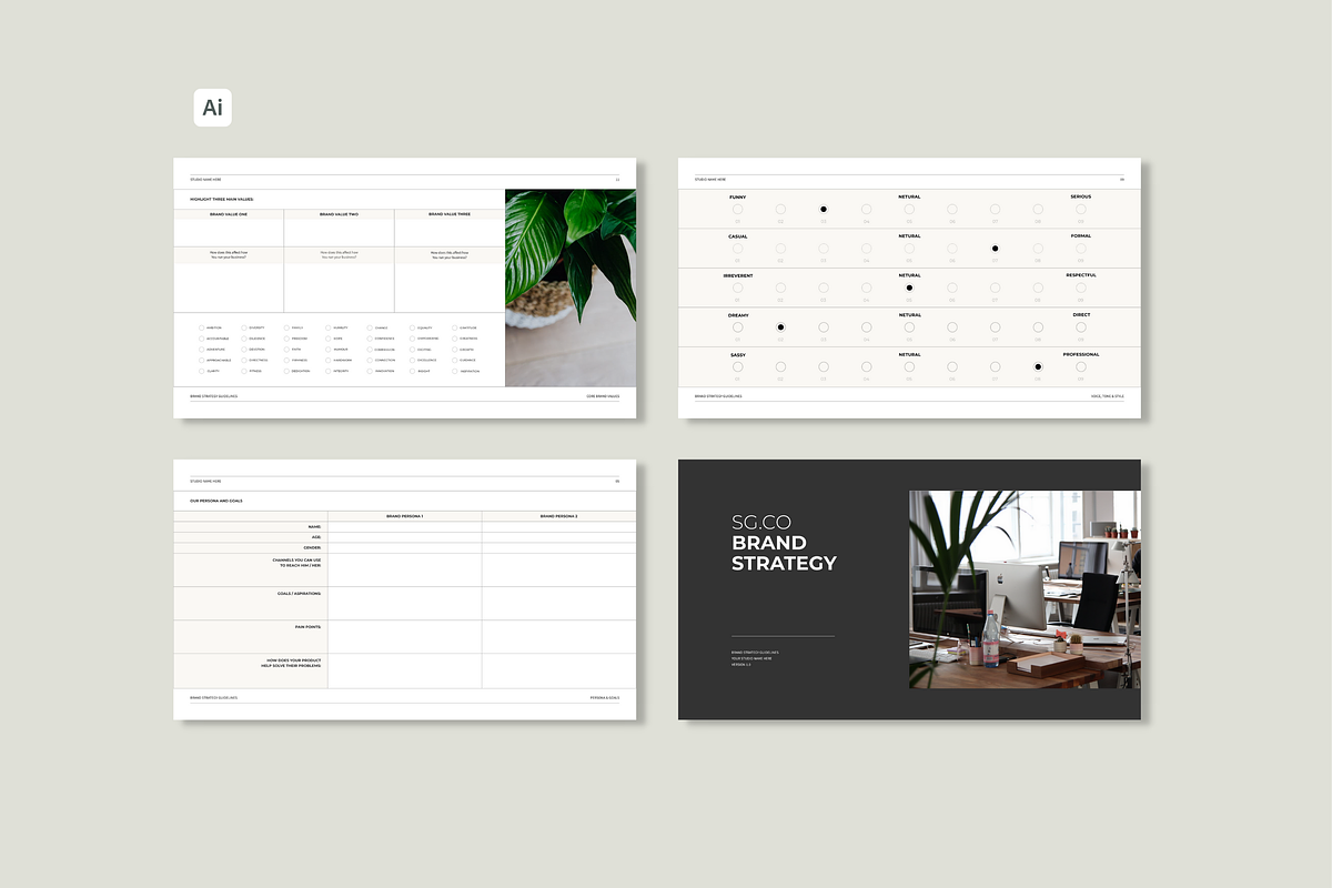 Brand Strategy Workbook Template, a Templates & Theme by Swyn.Studio (Photo 4 of 7)