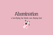 Abomination Halloween Font, a Serif Font by Beck McCormick (Thumbnail 1 of 10)