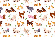Cute baby farm animals set, an Animal Illustration by PaperTrident (Thumbnail 4 of 5)