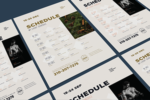 Schedule Event Poster Template, Vol2