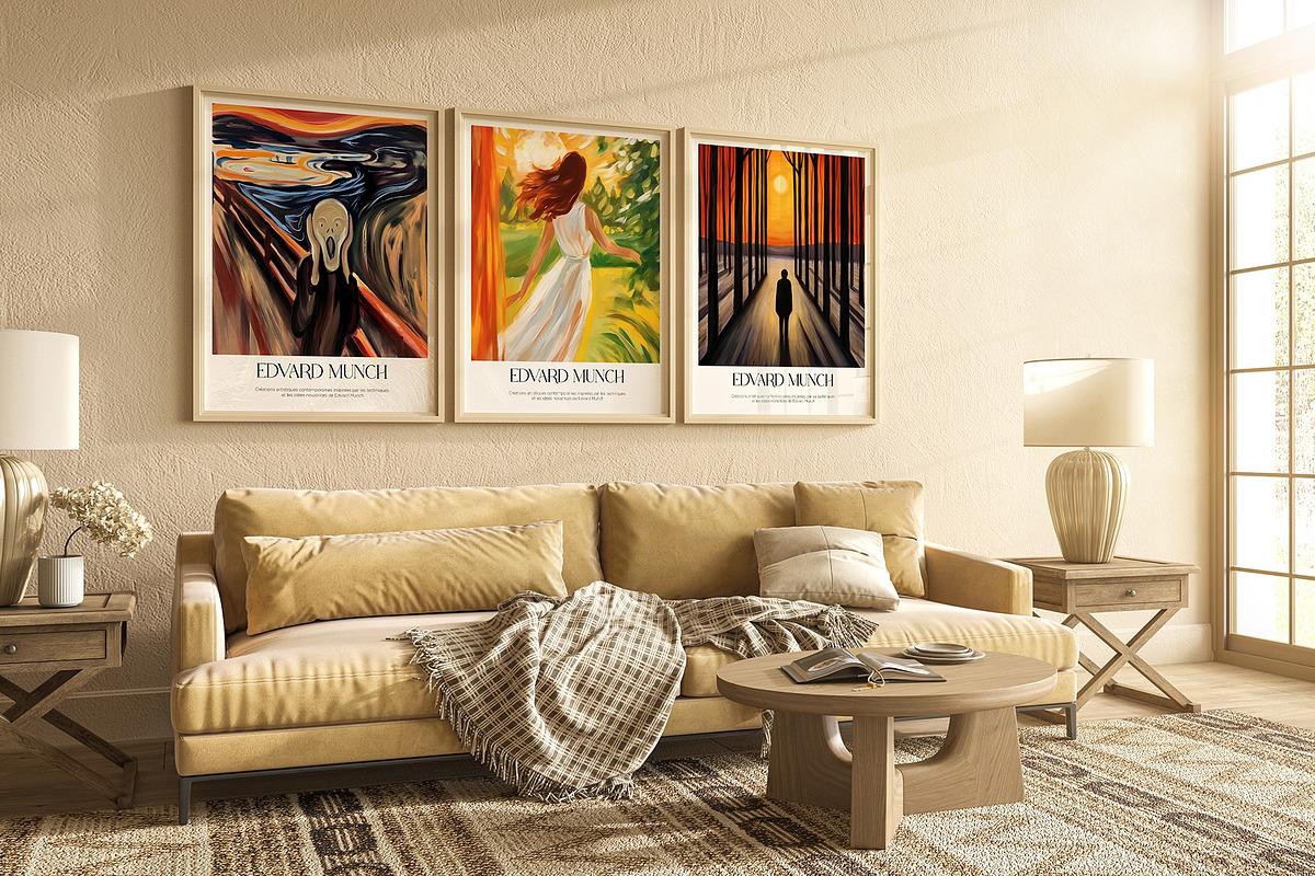 Art Print Poster Edvard Munch Style, an Object Illustration by Vibrand Studio (Photo 1 of 12)