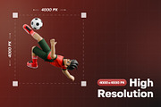Football Mastery 3D Character Pack, a Characters & Person 3D Model by Haps Space (Thumbnail 2 of 4)