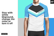 Bike Jersey Shortsleeve Mock-up, a Shirt Mockup by Mocca Mockups Store (Thumbnail 7 of 8)